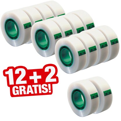 Artikelbild für 12 + 2 GRATIS: Scotch Magic™ Tape Klebefilm matt 19,0 mm x 33,0 m 12 Rollen + GRATIS 2 Rollen, Artikelnummer 464002