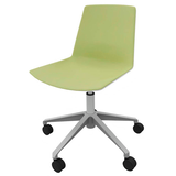 Artikelbild 1 für Quadrifoglio Besucherstuhl Clue OCLUEA01 BA B01/011 grün, weiß Stoff, 1 St., Artikelnummer 320467