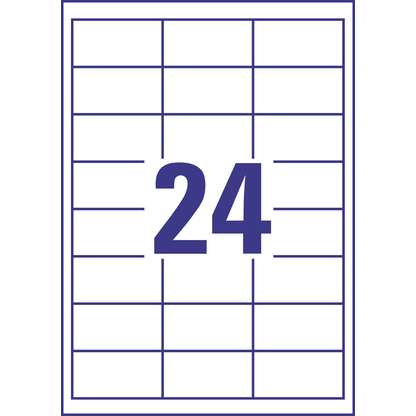 Artikelbild 3 für AVERY Zweckform Etiketten 6172 weiß 64,6 x 33,8 mm, 30 Blatt, Artikelnummer 123216