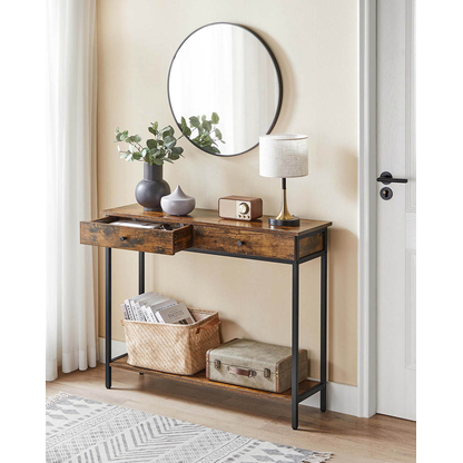 Artikelbild 3 für VASAGLE Konsolentisch rechteckig Spanplatte braun 100,0 x 30,0 x 80,0 cm, 1 St., Artikelnummer 290029