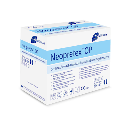 Artikelbild 3 für Meditrade® unisex OP-Handschuhe Neopretex® braun Größe 5,5, 50 Paar, Artikelnummer 567517