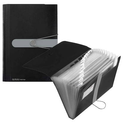 Artikelbild für herlitz Fächermappe easy orga to go 12 Fächer schwarz, 1 St., Artikelnummer 115378