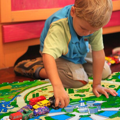 Artikelbild 5 für relaxdays Spielmatte Dinosaurier grün/bunt 90,0 x 90,0 cm, Artikelnummer 441834