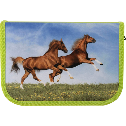 Artikelbild 4 für EBERHARD FABER Federmäppchen befüllt Pferde Motiv 42-teilig, 19,6 x 13,2 cm, Artikelnummer 106809