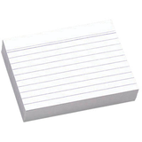 Artikelbild 1 für Karteikarten DIN A7 weiß liniert, 100 St., Artikelnummer 432310