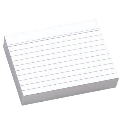 Artikelbild für Karteikarten DIN A7 weiß liniert, 100 St., Artikelnummer 432310