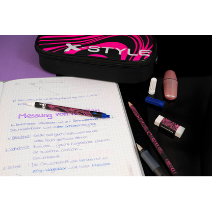 Artikelbild 4 für EBERHARD FABER Schlampermäppchen Jumbo schwarz /pink, 21,5 x 10,5 cm, Artikelnummer 106629