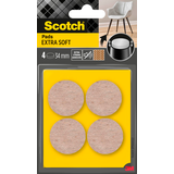 Artikelbild 1 für Scotch EXTRA SOFT Filzgleiter Kunststoff Ø 3,4 cm, 4 St., Artikelnummer 477749