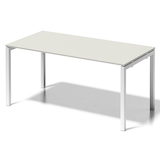 Artikelbild 1 für BISLEY Cito Schreibtisch grauweiß, verkehrsweiß rechteckig, 4-Fuß-Gestell weiß 160,0 x 80,0 cm, Artikelnummer 256887