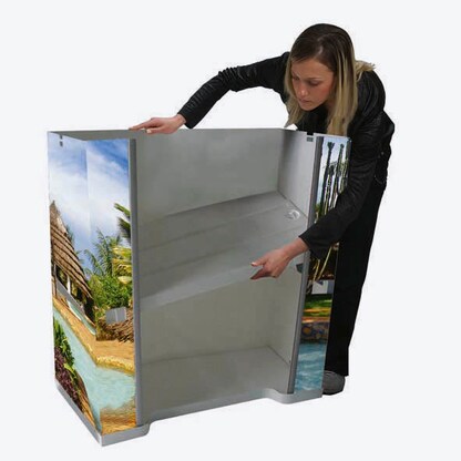 Artikelbild 6 für update displays Messetheke gerade, weiß 90,0 x 51,0 x 91,0 - 220,0 cm, Artikelnummer 646772