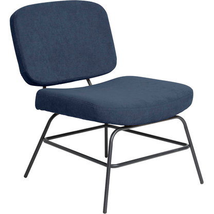 Artikelbild für meet powered by PAPERFLOW Sessel CURVE blau schwarz Stoff 57,0 x 71,0 x 75,5 cm, 1 St., Artikelnummer 638062