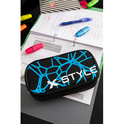 Artikelbild 5 für EBERHARD FABER Schlampermäppchen Jumbo schwarz / blau, 21,5 x 10,5 cm, Artikelnummer 106656