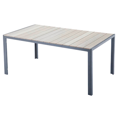 Artikelbild für Garden Pleasure Gartentisch Olivia anthrazit, hellgrau rechteckig 150,0 x 90,0 x 72,0 cm, Artikelnummer 231365