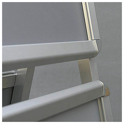 Artikelbild 3 für FRANKEN Kundenstopper Standard Plus silber DIN A1 4 Fächer 64,0 x 74,5 x 155,1 cm, 1 St., Artikelnummer 570402