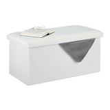 Artikelbild 1 für relaxdays Sitztruhe 10031616_49 weiß Holz 76,5 cm, Artikelnummer 520563