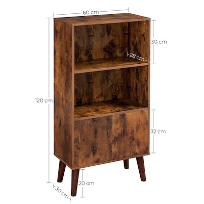 Artikelbild 5 für VASAGLE Regalschrank, LBC09BX braun 60,0 x 30,0 x 120,0 cm, 1 St., Artikelnummer 291407