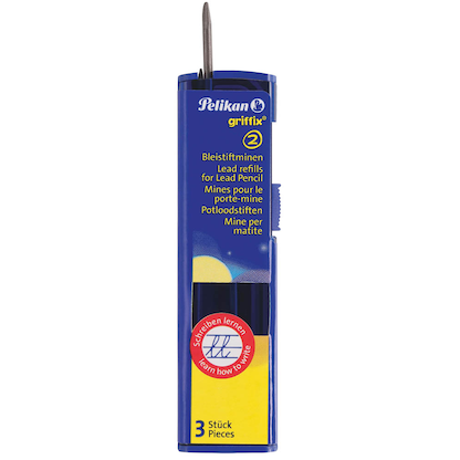 Artikelbild für Pelikan griffix Feinminen-Bleistiftminen schwarz HB 2,0 mm, 3 St., Artikelnummer 317269