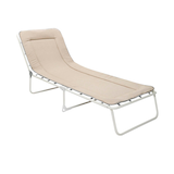 Artikelbild 1 für BEST Sonnenliege Chiemsee braun Stahl, Artikelnummer 657607