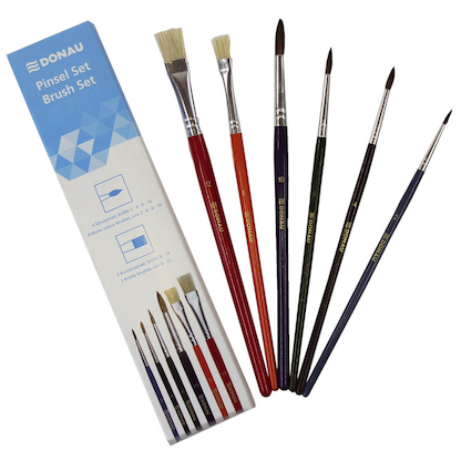 Artikelbild für DONAU Pinsel-Set Größe 2, 4, 6, 8, 10, 12, 6-teilig, Artikelnummer 254914