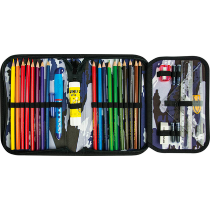 Artikelbild 5 für EBERHARD FABER Federmäppchen befüllt Camouflage grau 32-teilig, 19,6 x 13,2 cm, Artikelnummer 106686