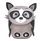 Artikelbild 1 für BELMIL® Kindergartenrucksack Mini Animals Raccoon Kunstfaser grau/schwarz, Artikelnummer 270997