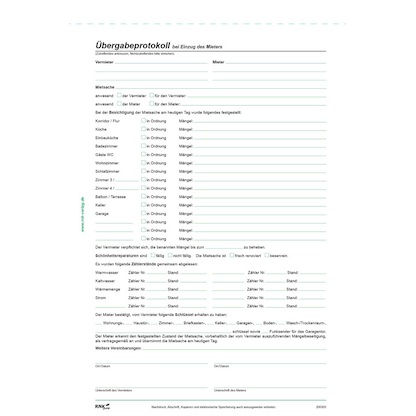 Artikelbild 2 für RNK-Verlag 524/10 Mietverträge für Wohnungen, 10 St., Artikelnummer 622466