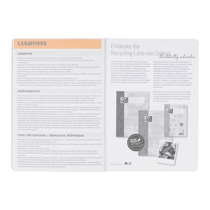 Artikelbild 6 für OXFORD Hausaufgabenheft Recycling Lineatur SL liniert DIN A5 ohne Rand, 48 Blatt, 1 St., Artikelnummer 704207