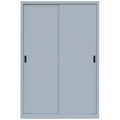 Artikelbild 2 für LÜLLMANN Schiebetürenschrank, 550160 lichtgrau 4 Fachböden 120,0 x 45,0 x 195,0 cm, Artikelnummer 183198