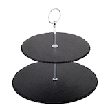 Artikelbild 1 für APS Etagere schwarz, silber Höhe: 24,0 cm, 1 St., Artikelnummer 193658