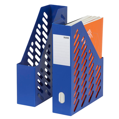 Artikelbild für HAN Stehsammler Klassik 1600-14D blau Kunststoff, DIN A4, 2 St., Artikelnummer 431056