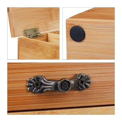 Artikelbild 10 für relaxdays Nähkästchen braun, 1 St., Artikelnummer 643983