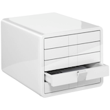 Artikelbild 1 für HAN Schubladenbox iBox weiß 1551-12D, DIN A4 mit 5 Schubladen, 1 St., Artikelnummer 504019