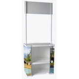 Artikelbild 1 für update displays Messetheke gerade, weiß 90,0 x 51,0 x 91,0 - 220,0 cm, Artikelnummer 646772