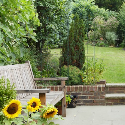 Artikelbild 9 für relaxdays Rankgitter Metall dunkelgrün rechteckig 50,0 x 180,0 cm, 2 St., Artikelnummer 450482