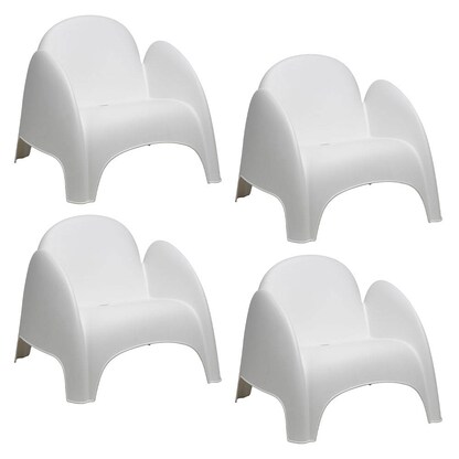 Artikelbild für meet powered by PAPERFLOW Sessel DUMBO weiß Kunststoff 81,5 x 80,5 x 70,5 cm, 4 St., Artikelnummer 638003