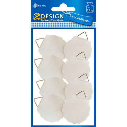 Artikelbild für AVERY Zweckform Bildaufhänger selbstklebend für max. 0,8 kg, 30,0 x 30,0 mm, 8 St., Artikelnummer 732582