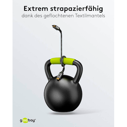 Artikelbild 9 für goobay HDMI 2.0 Kabel 5,0 m grau, schwarz, 1 St., Artikelnummer 345237