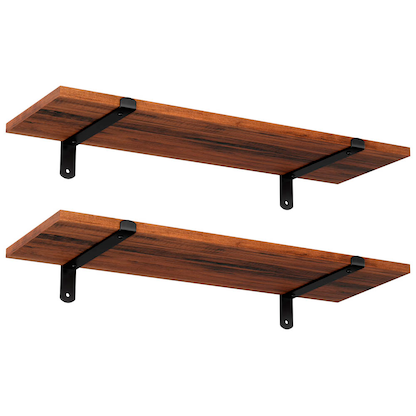 Artikelbild 6 für SONGMICS Wandregale-Set braun, schwarz 60,0 x 20,0 x 7,0 cm, 1 St., Artikelnummer 438758