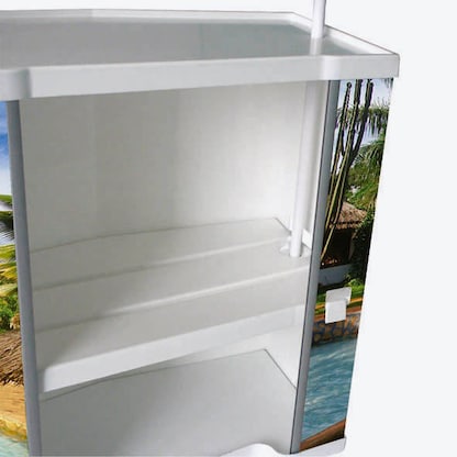 Artikelbild 10 für update displays Messetheke gerade, weiß 90,0 x 51,0 x 91,0 - 220,0 cm, Artikelnummer 646772