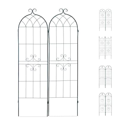 Artikelbild 7 für relaxdays Rankgitter Metall dunkelgrün rechteckig 50,0 x 180,0 cm, 2 St., Artikelnummer 450474