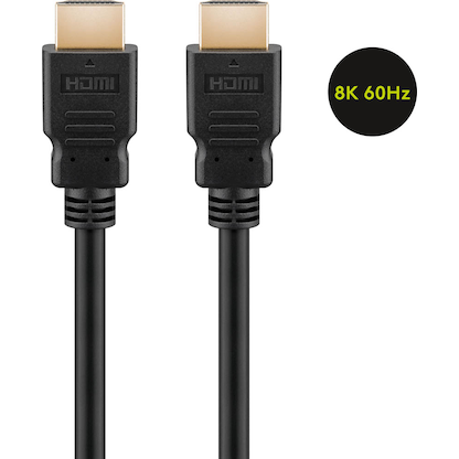 Artikelbild 3 für goobay HDMI 2.1 Kabel 48 Gbit/s 3,0 m schwarz, 1 St., Artikelnummer 648367