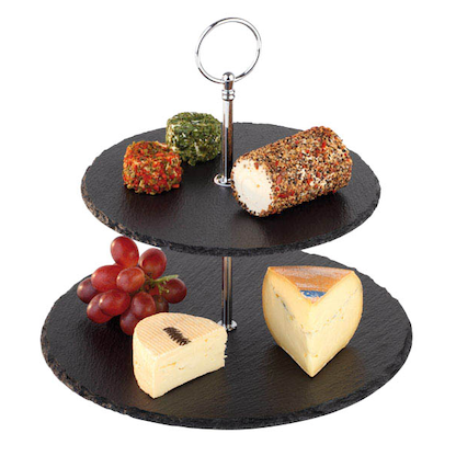 Artikelbild 2 für APS Etagere schwarz, silber Höhe: 24,0 cm, 1 St., Artikelnummer 193658