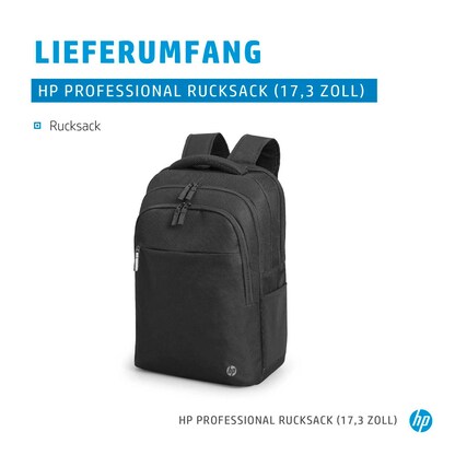 Artikelbild 13 für HP Laptop-Rucksack Professional Kunststoff schwarz bis 44,0 cm (17,3 Zoll), Artikelnummer 351397