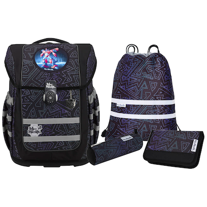 Artikelbild für Mc®Neill Schulranzen-Set COMPACTO TRON Kunstfaser schwarz, Artikelnummer 663288