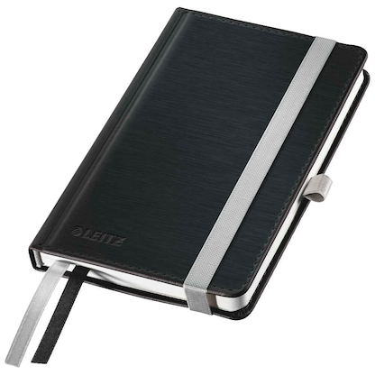 Artikelbild 3 für LEITZ Notizbuch DIN A6 kariert, satin schwarz Hardcover 160 Seiten, 1 St., Artikelnummer 290135