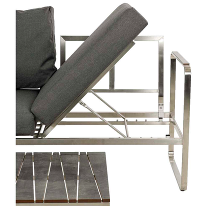 Artikelbild 4 für greemotion Loungegruppe Boston anthrazit, silber Metall, 15-teilig, Artikelnummer 333177