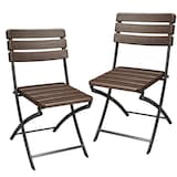 Artikelbild 1 für Garden Pleasure Gartenstühle TABORA braun, Metall, 2 St., Artikelnummer 673975