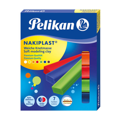 Artikelbild für Pelikan Knete Nakiplast 196/7 farbsortiert, 125,0 g, Artikelnummer 402352