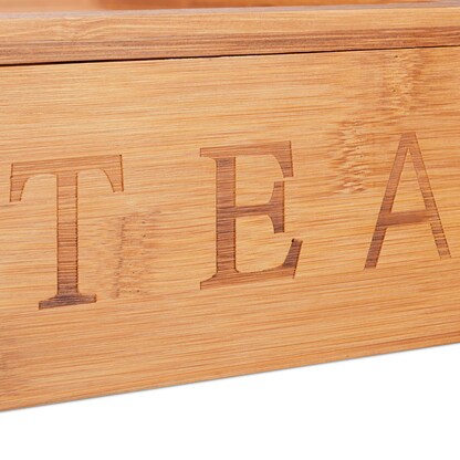 Artikelbild 7 für relaxdays Teebox braun 22,0 x 22,0 cm, 1 St., Artikelnummer 400711