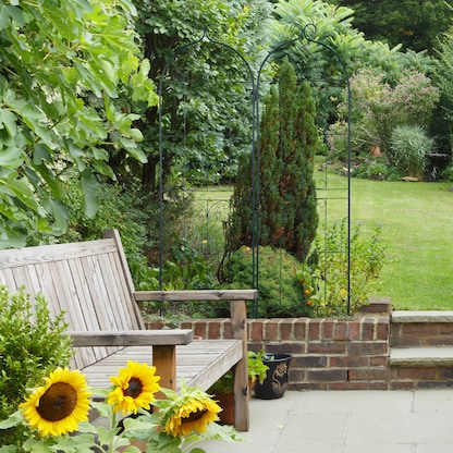 Artikelbild 8 für relaxdays Rankgitter Metall dunkelgrün rechteckig 50,0 x 180,0 cm, 2 St., Artikelnummer 450474